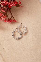 Heliophilia Silver Pendientes de Plata con Recubrimiento de Laca